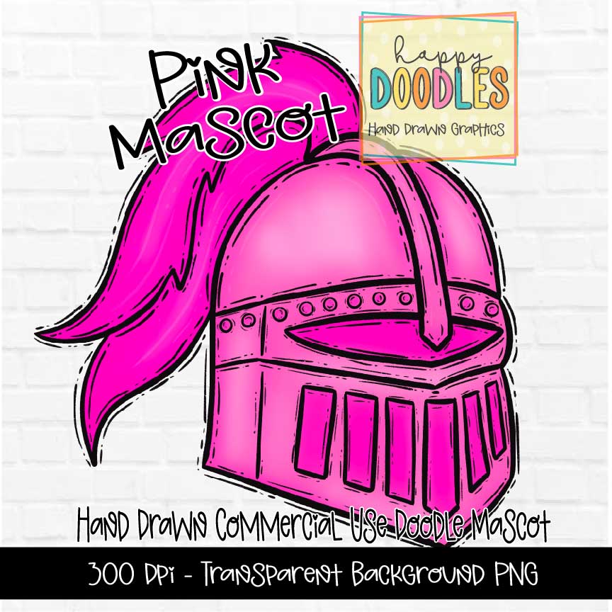 Pink Knight Mascot Graphics 2023