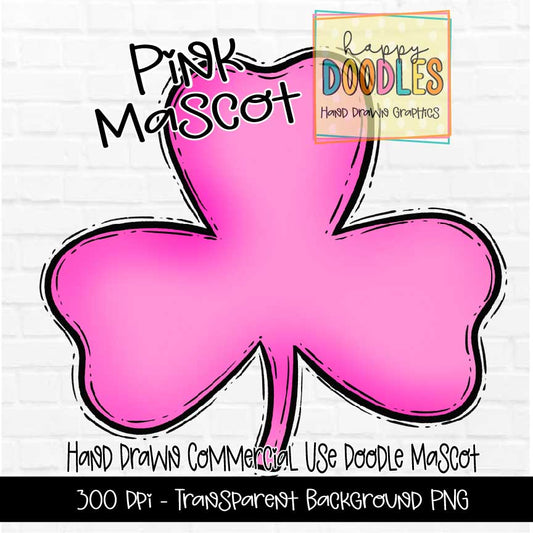 Pink Shamrock Mascot Graphics 2023