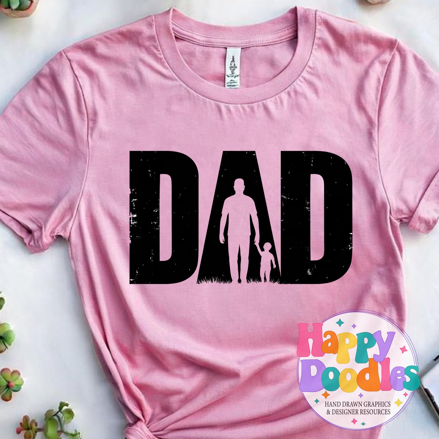 Dad High Resolution Printable PNG - Happy Doodles Designs