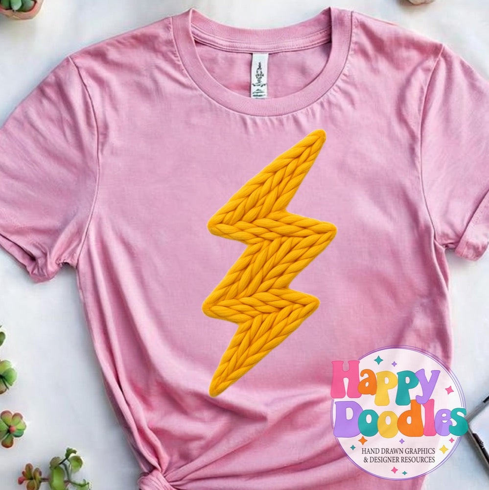 Lightning Mascot High Resolution PNG Clip Art - Happy Doodles Designs