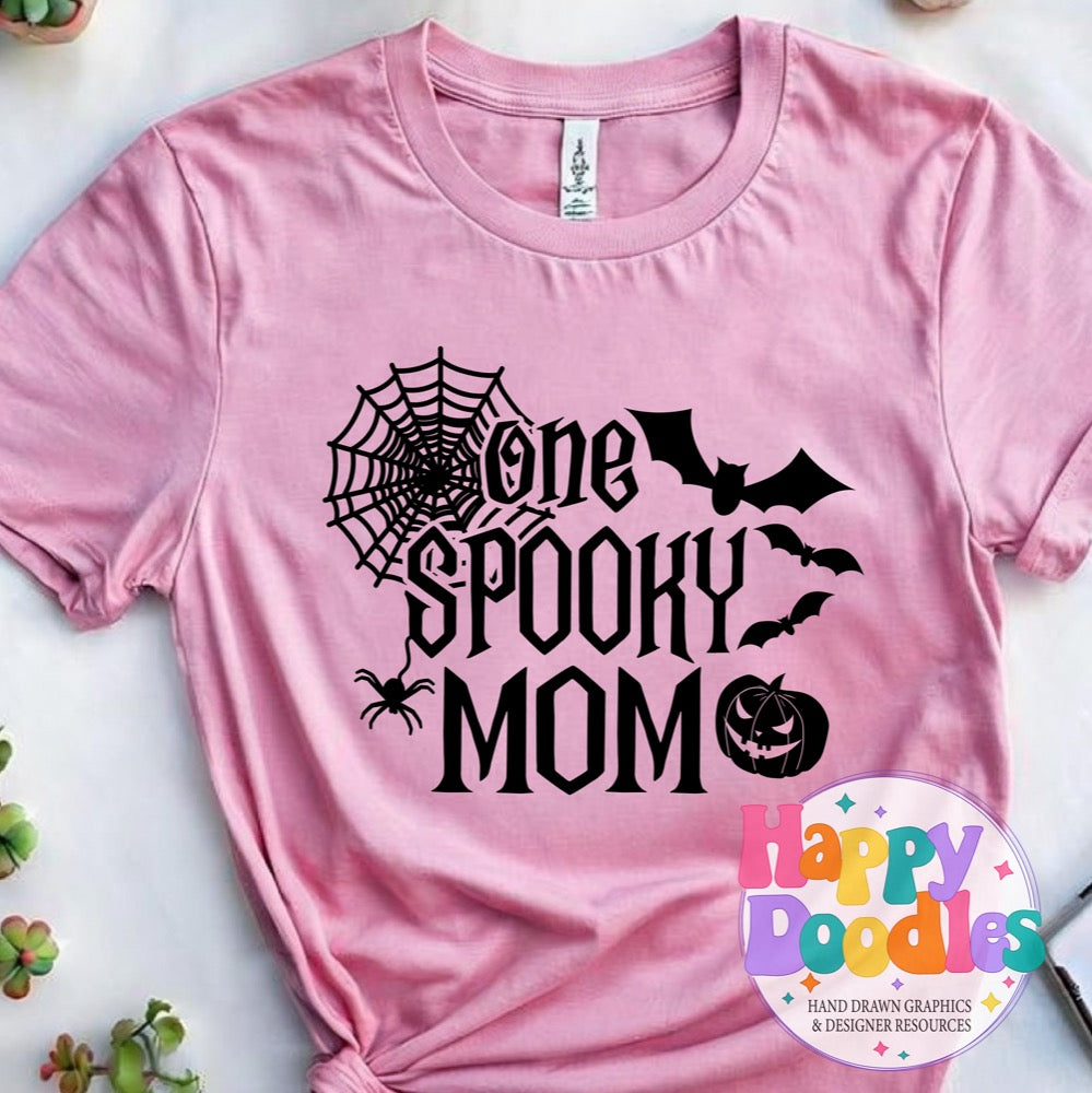 One Spooky Mom SVG | Halloween Family Cut File for Cricut & Silhouette