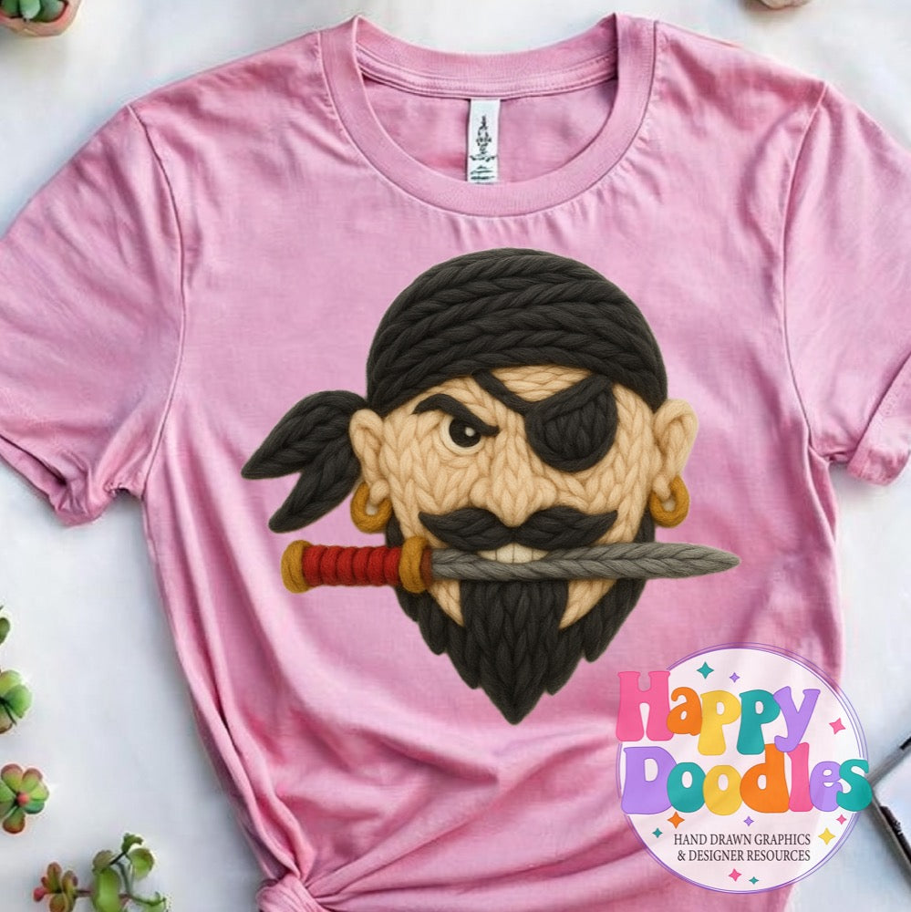 Raider Yarn Mascot Printable PNG Clipart - Happy Doodles Designs