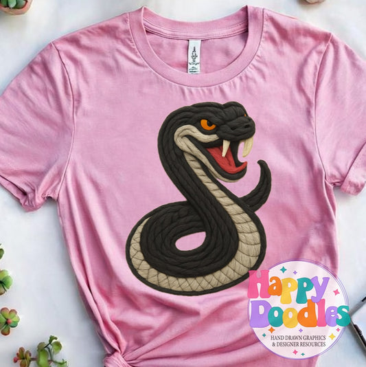 Rattler Racer Yarn Mascot High Resolution PNG Clip Art - Happy Doodles Designs