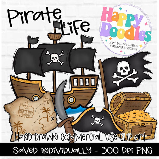 Pirate Life Clipart Graphics 2024