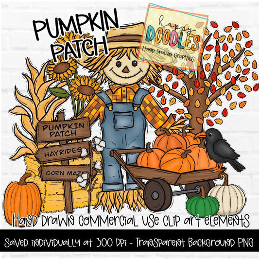 Pumpkin Patch Clip Art Bundle - Besties Membership 2023