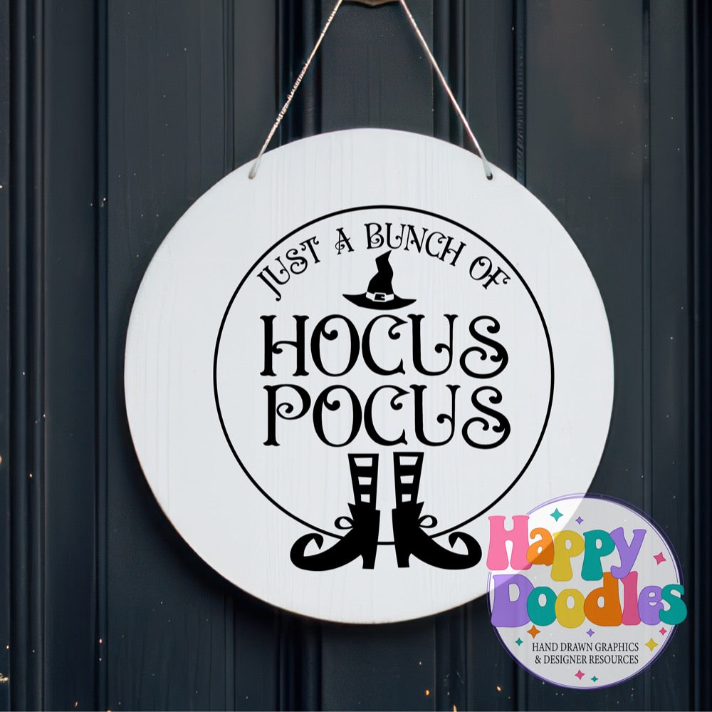 Halloween Sign Circle Hocus Pocus SVG | Halloween Sign SVG Cut File