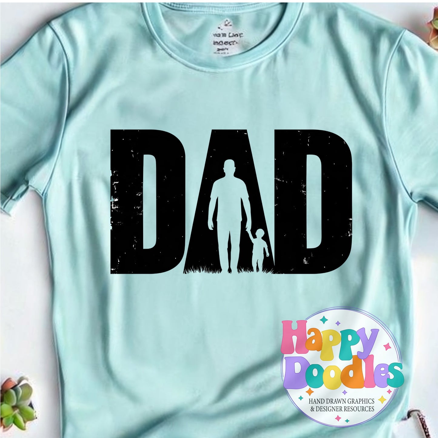 Dad High Resolution Printable PNG - Happy Doodles Designs