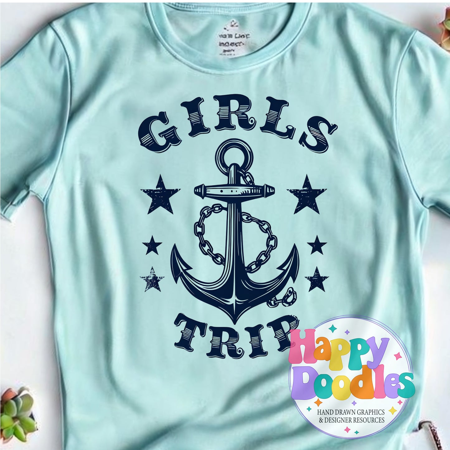 Girls Trip T-Shirt Printable PNG Download - Happy Doodles Designs