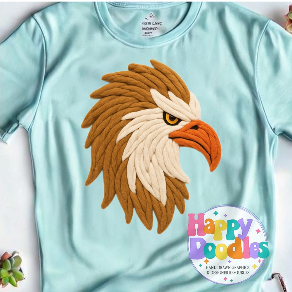 Griffin Yarn Mascot Printable Mascot PNG - Happy Doodles Designs
