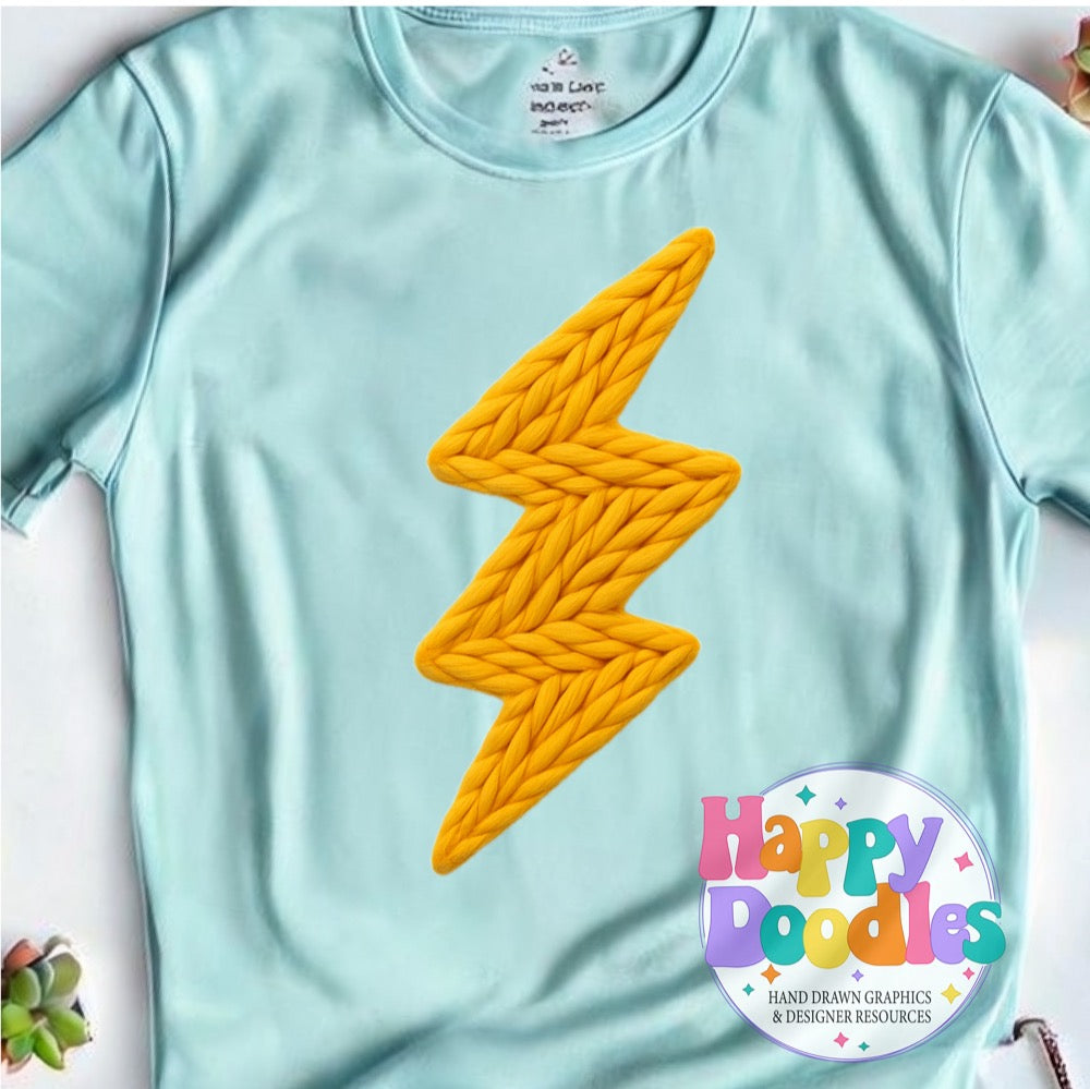 Lightning Mascot High Resolution PNG Clip Art - Happy Doodles Designs