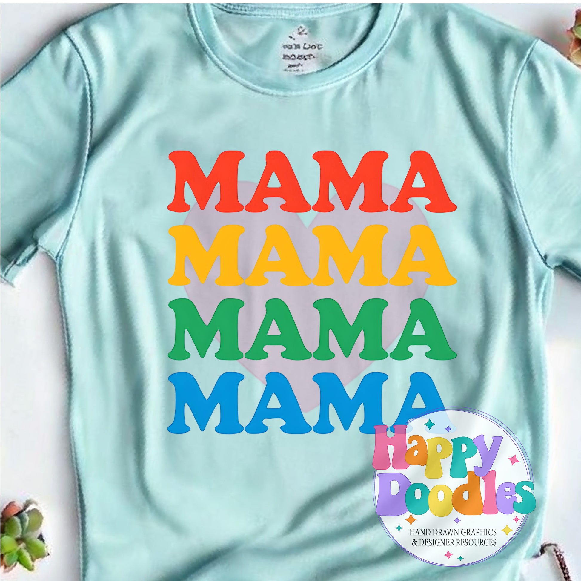 Mama Printable PNG for Sublimation & Crafts - Happy Doodles Designs