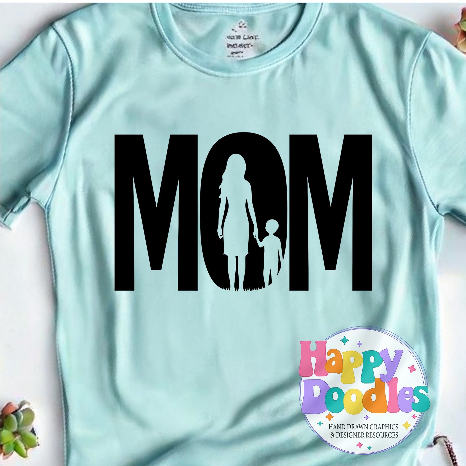 Mom DIY Printable T-Shirt Design - Happy Doodles Designs