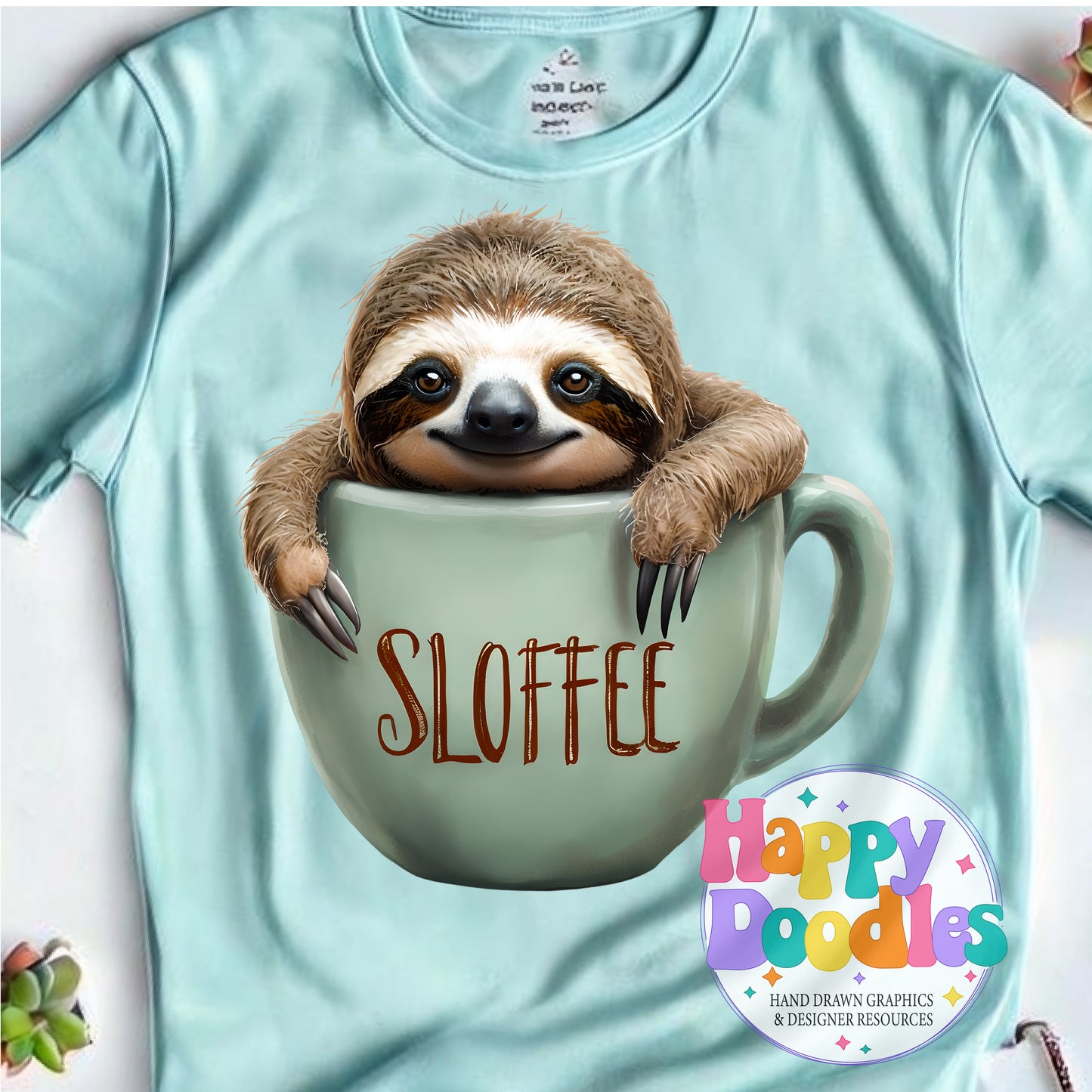 Sloffee High Resolution Printable PNG - Happy Doodles Designs