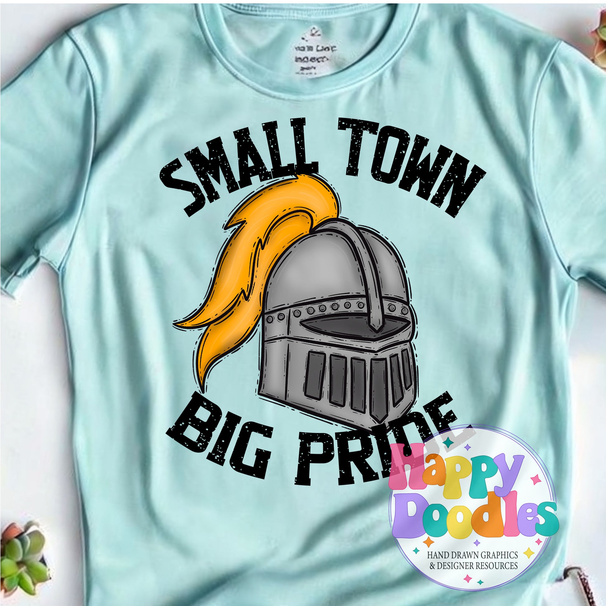 Small Town Big Pride Knights T-Shirt Printable PNG - Happy Doodles Designs