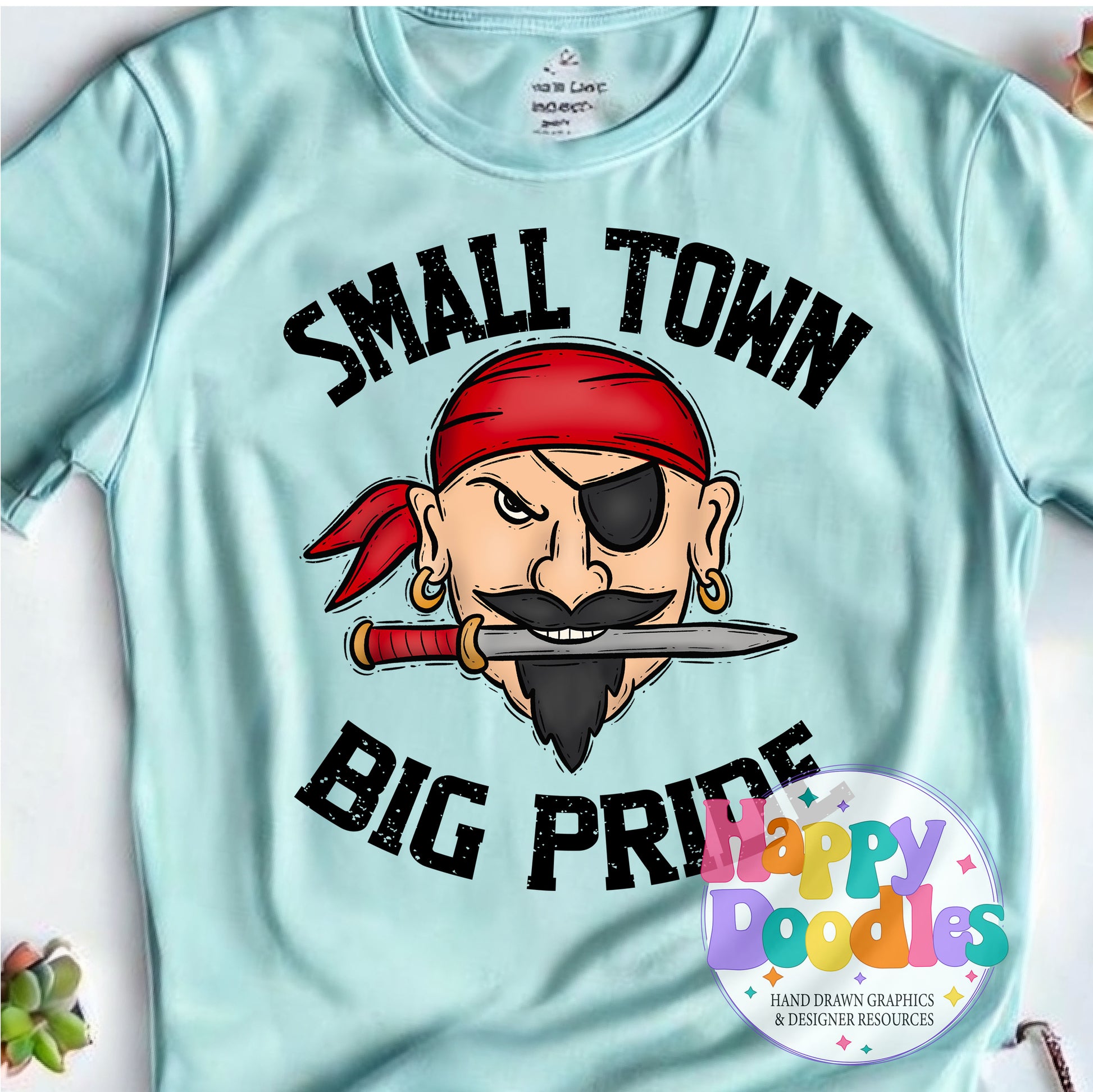 Small Town Big Pride Raiders Printable PNG for Sublimation - Happy Doodles Designs