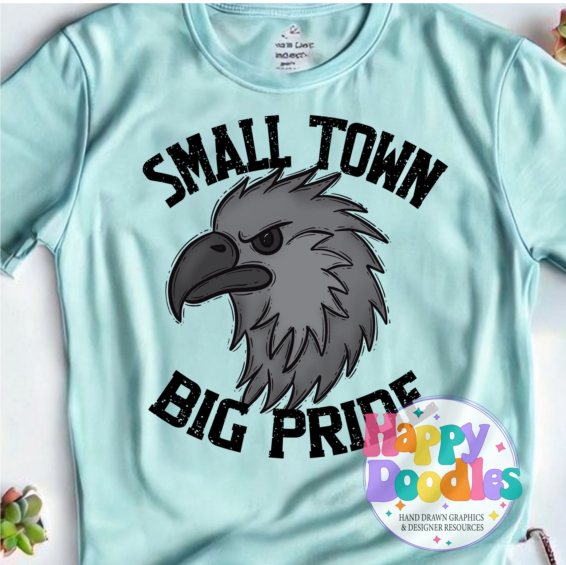 Small Town Big Pride Ravens Printable PNG Design - Happy Doodles Designs