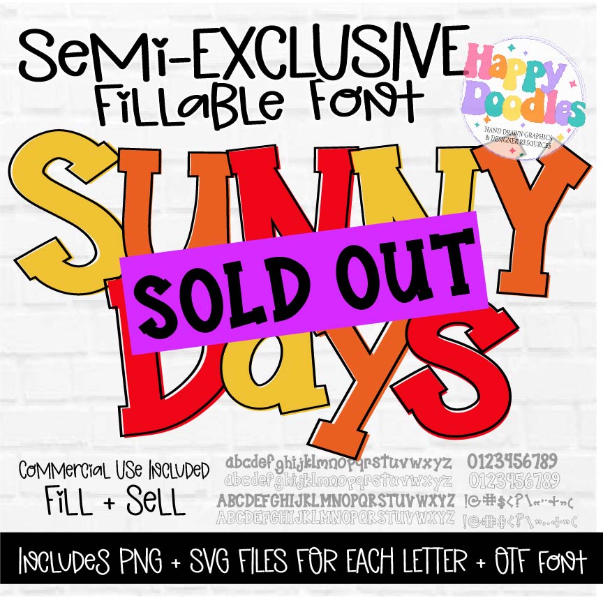 Semi-Exclusive Sunny Days Font