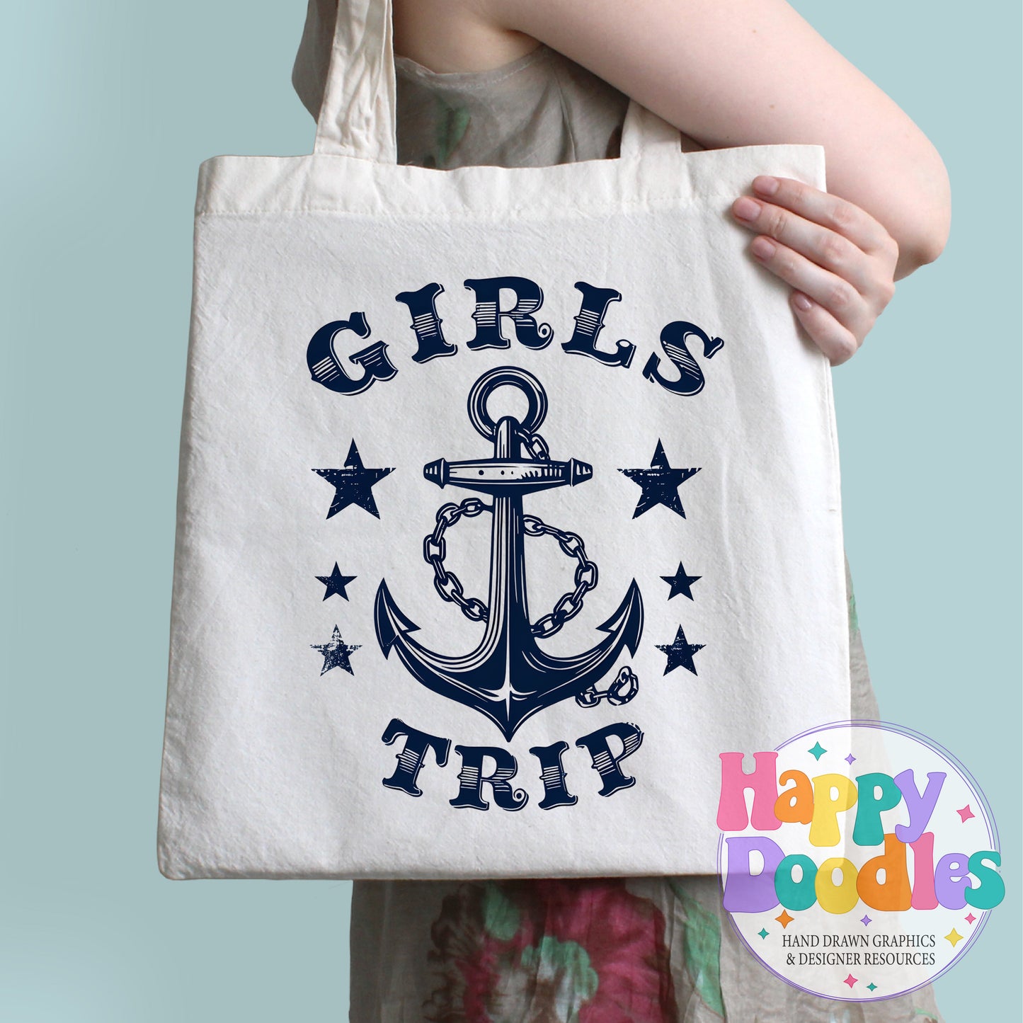Girls Trip T-Shirt Printable PNG Download - Happy Doodles Designs