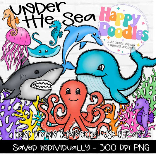 Under the Sea Commercial Use Clipart Graphics 2024
