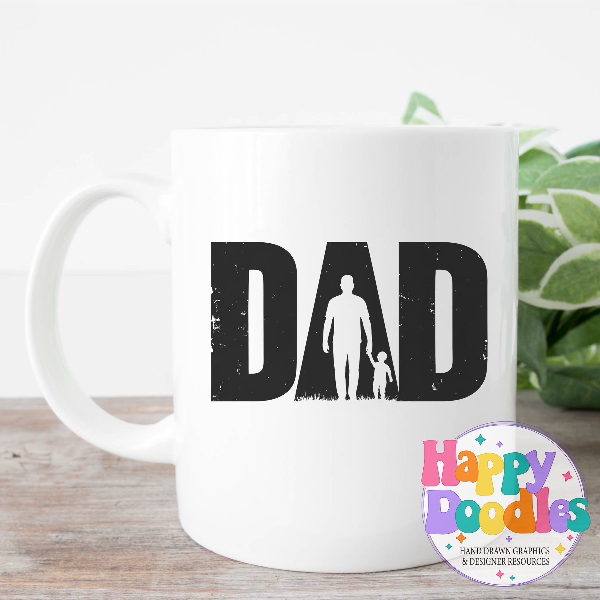 Dad High Resolution Printable PNG - Happy Doodles Designs