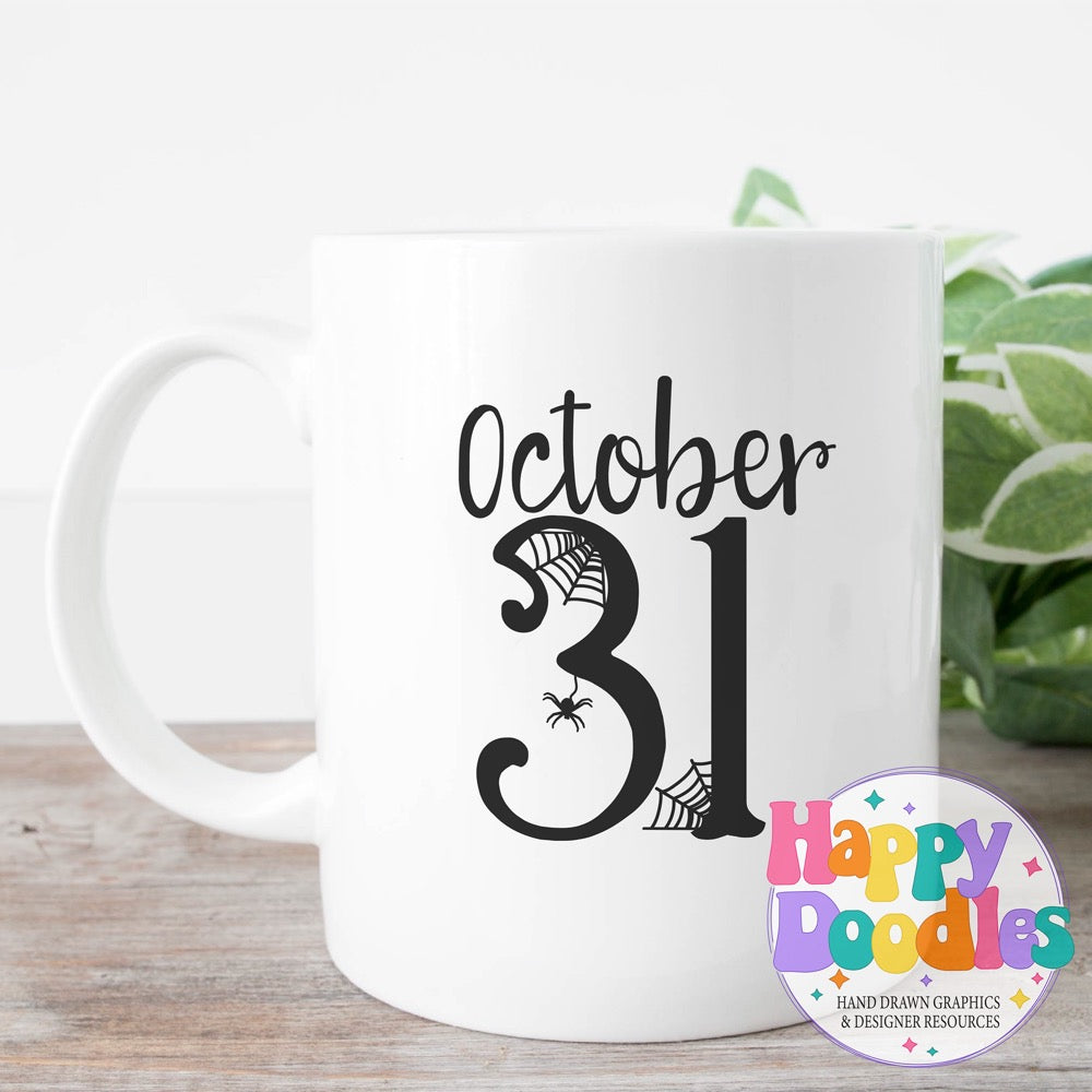 Halloween Sign October 31 SVG | DIY Halloween Sign – Ready to Cut
