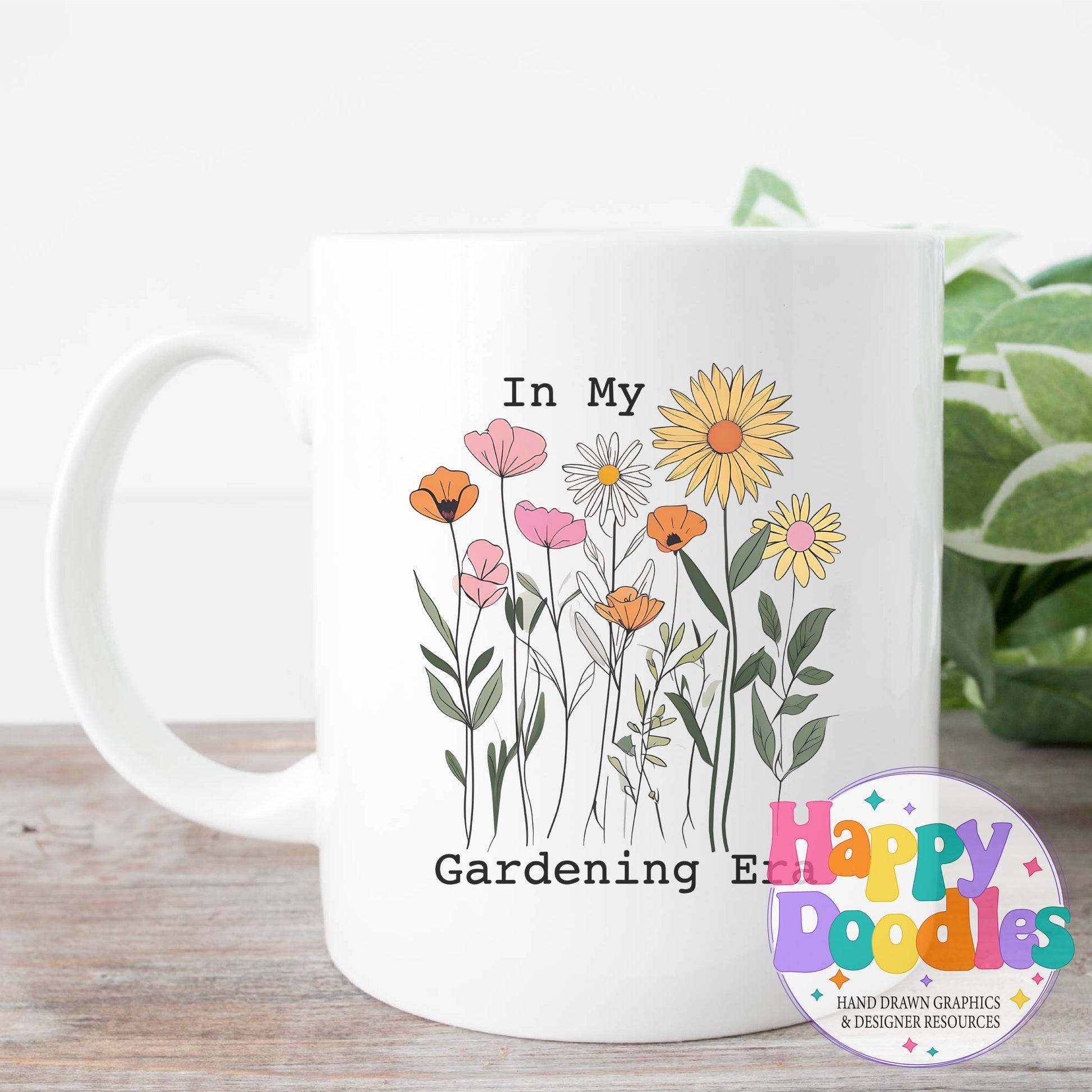 in My Gardening Era DIY Printable T-Shirt Design - Happy Doodles Designs