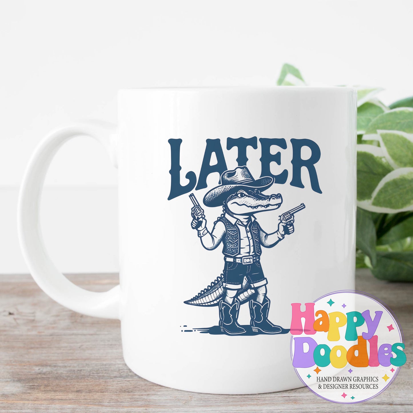 Later Gator DIY Printable T-Shirt Design - Happy Doodles Designs