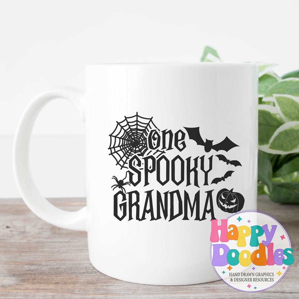 One Spooky Grandma SVG | Spooky Family Matching Shirt Design