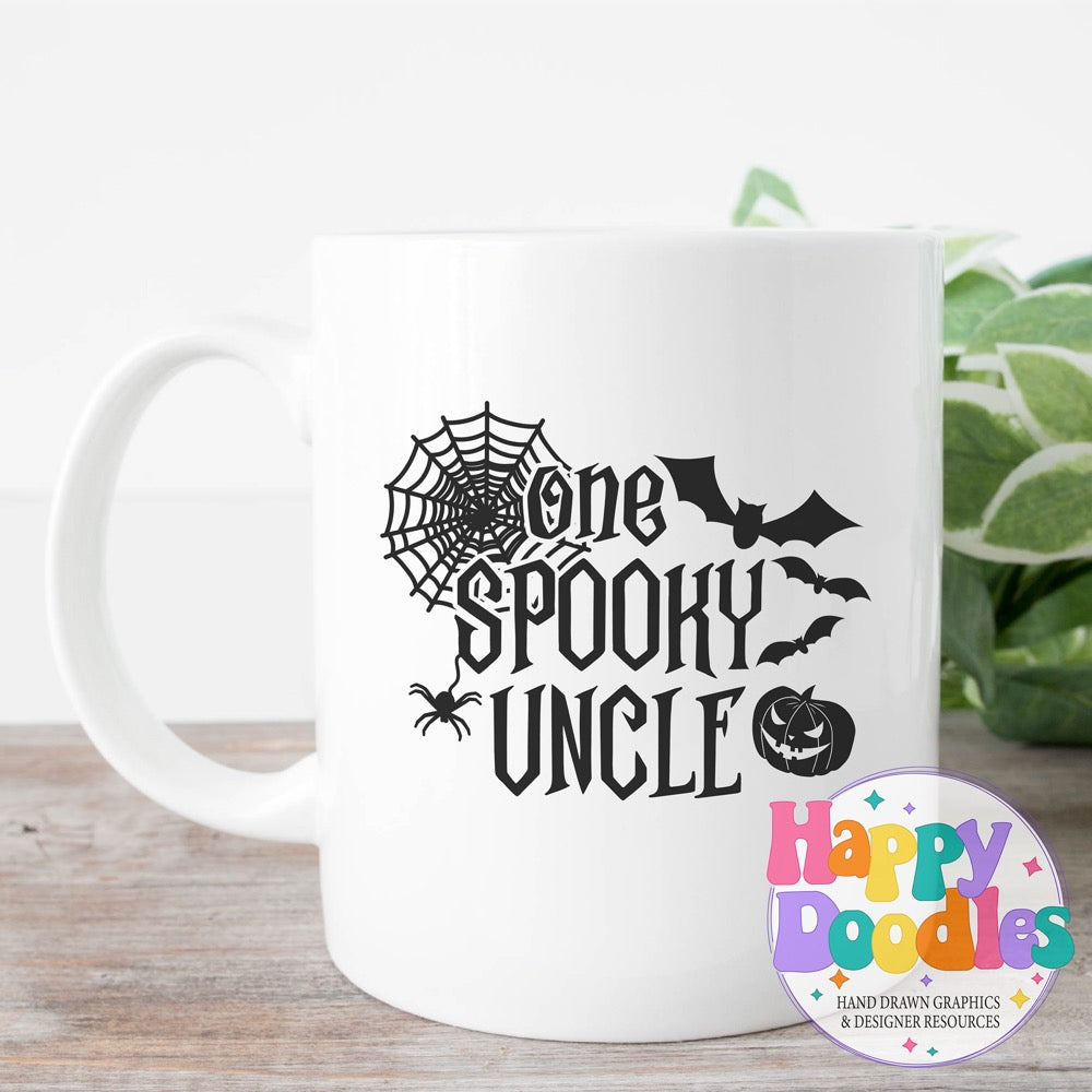 One Spooky Uncle SVG | Spooky Family Matching Shirt Design