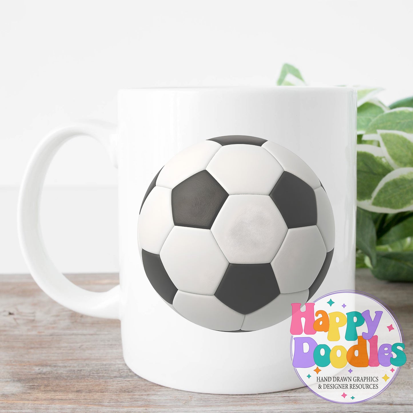 Soccer DIY Printable T-Shirt Design - Happy Doodles Designs