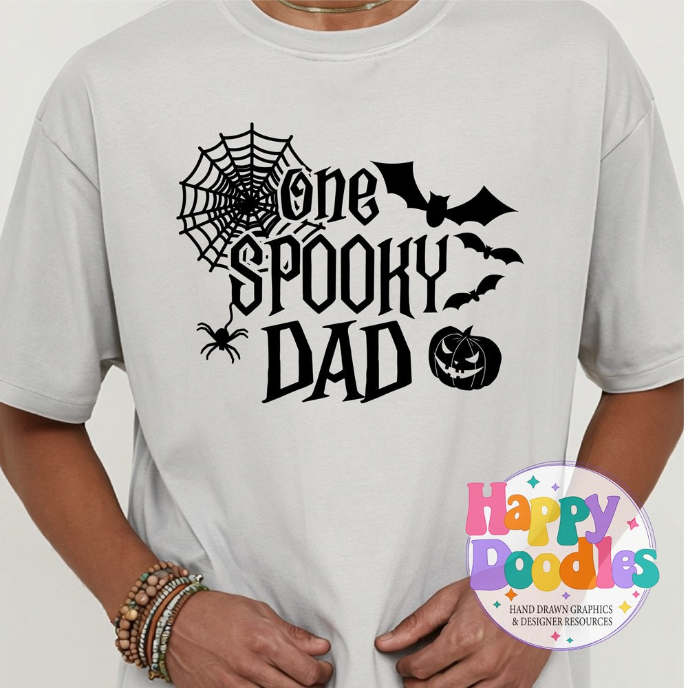 One Spooky Dad SVG | Spooky Family Matching Shirt Design