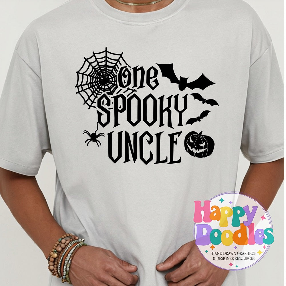One Spooky Uncle SVG | Spooky Family Matching Shirt Design