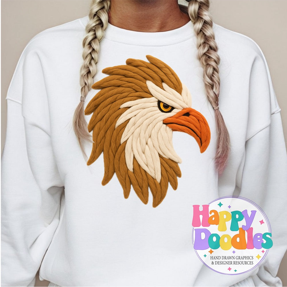 Griffin Yarn Mascot Printable Mascot PNG - Happy Doodles Designs