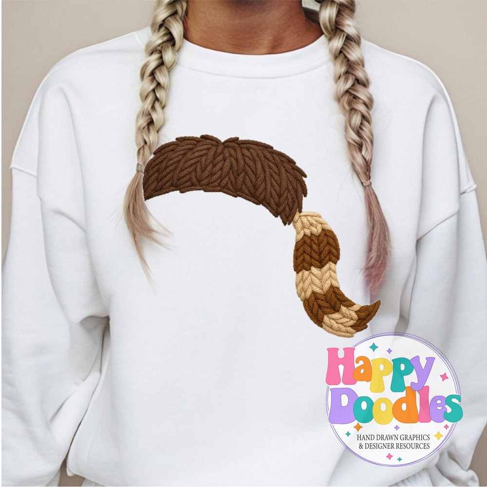 Mountaineer Yarn Mascot Printable PNG Download - Happy Doodles Designs