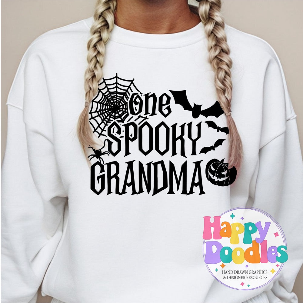One Spooky Grandma SVG | Spooky Family Matching Shirt Design