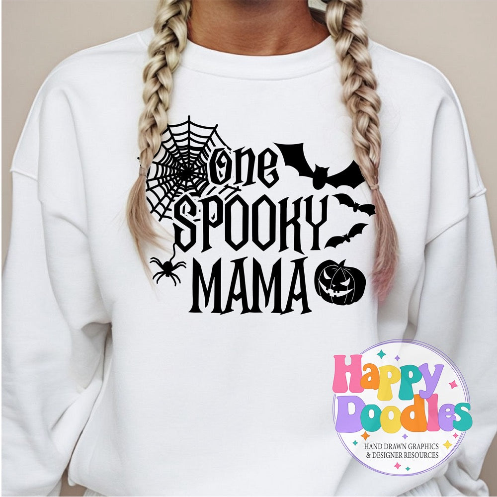 One Spooky Mama SVG | DIY Spooky Season Family Design