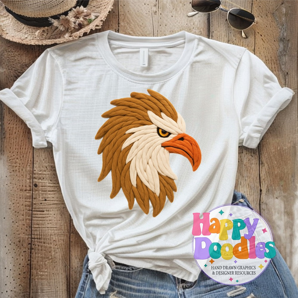 Griffin Yarn Mascot Printable Mascot PNG - Happy Doodles Designs