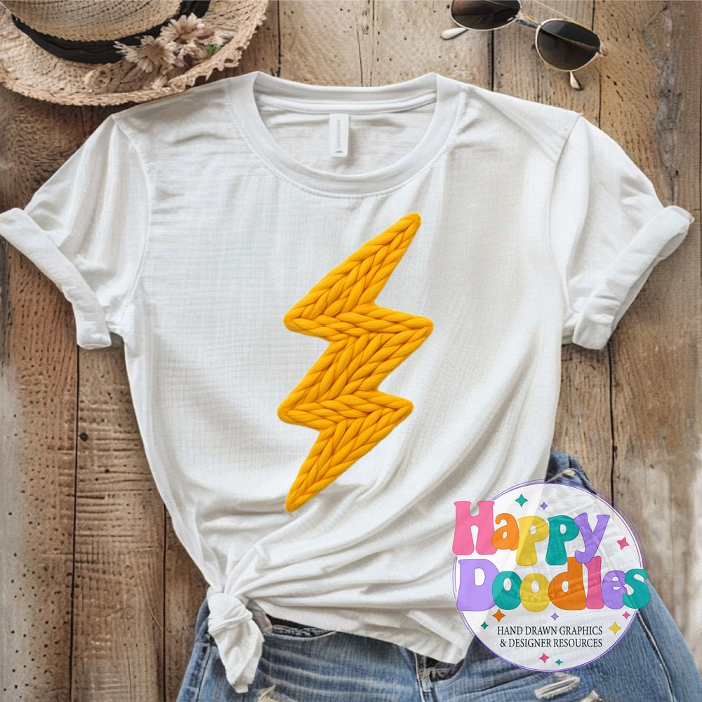 Lightning Mascot High Resolution PNG Clip Art - Happy Doodles Designs