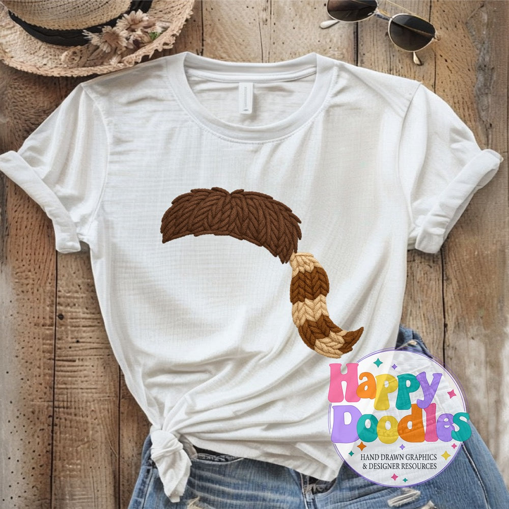 Mountaineer Yarn Mascot Printable PNG Download - Happy Doodles Designs