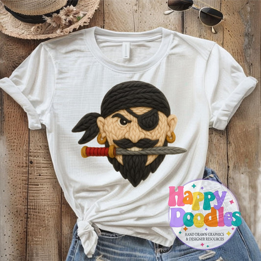 Raider Yarn Mascot Printable PNG Clipart - Happy Doodles Designs