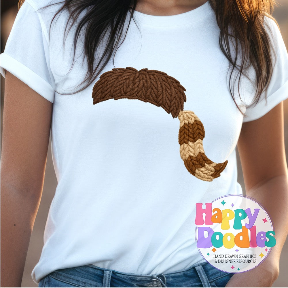 Mountaineer Yarn Mascot Printable PNG Download - Happy Doodles Designs