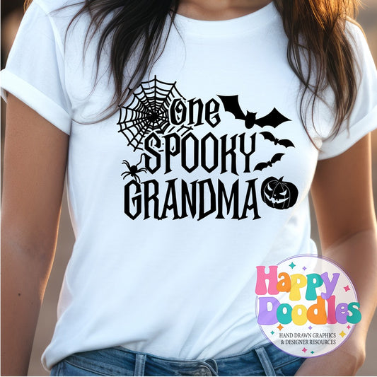 One Spooky Grandma SVG | Spooky Family Matching Shirt Design