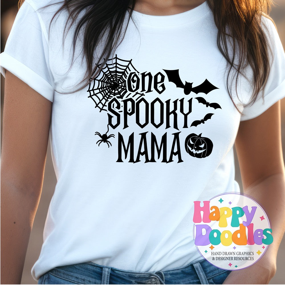 One Spooky Mama SVG | DIY Spooky Season Family Design