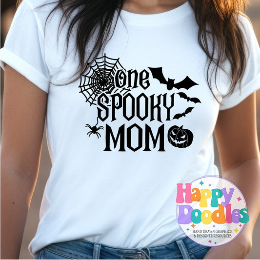 One Spooky Mom SVG | Halloween Family Cut File for Cricut & Silhouette