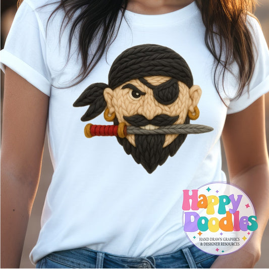 Raider Yarn Mascot Printable PNG Clipart - Happy Doodles Designs