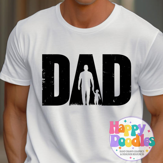 Dad High Resolution Printable PNG - Happy Doodles Designs