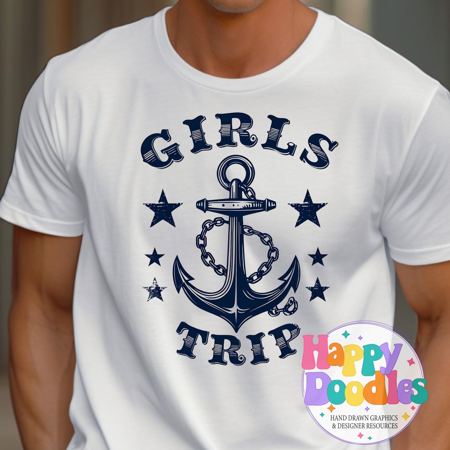Girls Trip T-Shirt Printable PNG Download - Happy Doodles Designs