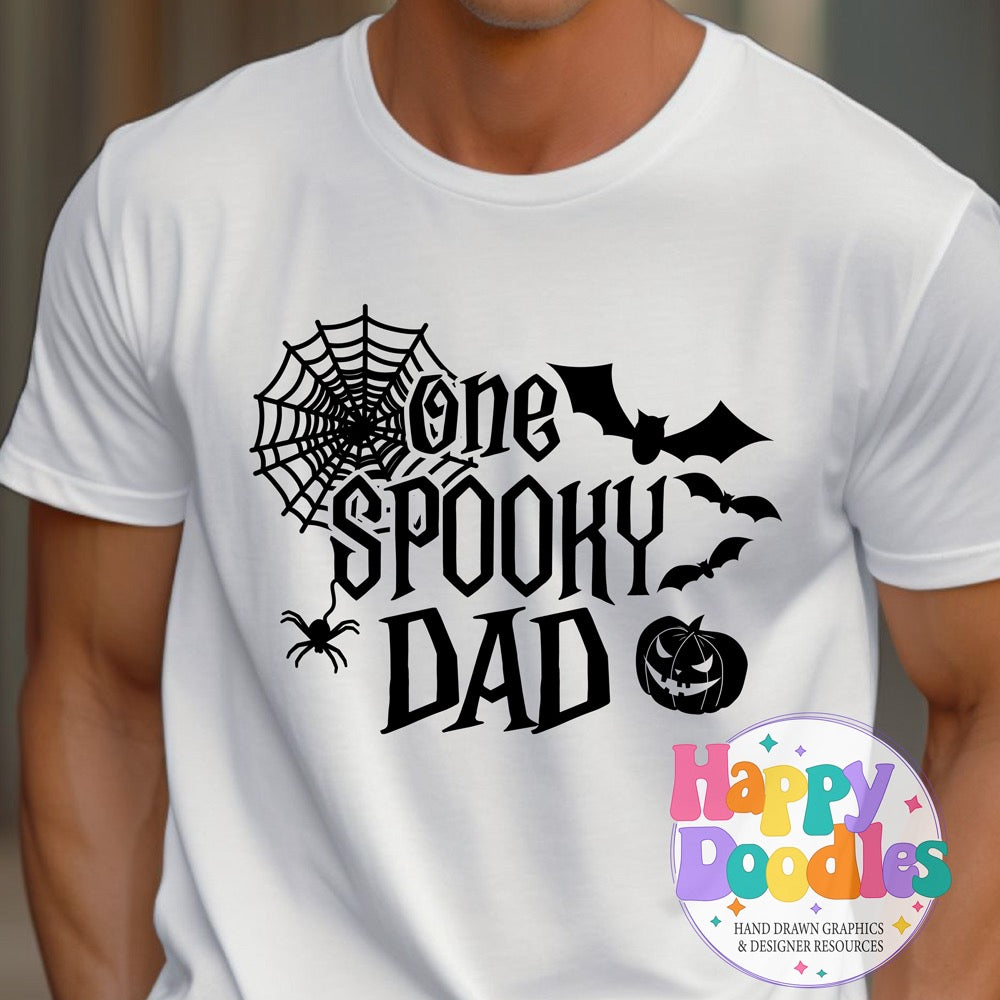 One Spooky Dad SVG | Spooky Family Matching Shirt Design