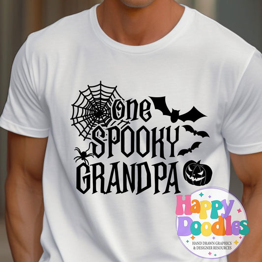 One Spooky Grandpa SVG | Halloween Family Cut File for Cricut & Silhouette