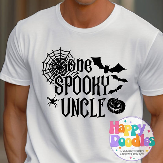 One Spooky Uncle SVG | Spooky Family Matching Shirt Design